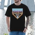 Baseball Dad Ice Cream Drip Fathers Day Men T-Shirt