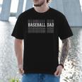 Baseball Dad Layered Text Father Coach Player Men T-Shirt Baseball Dad Layered Text Father Coach Player Men T-Shirt