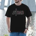 Baseball Player Dad Father's Day Number One Baseball Dad Men T-Shirt