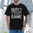 Dad Baseball Men Baseball Daddy's Always In The Game Men T-Shirt