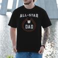 Dad Baseball Tee For Men And Dad Birthday Baseball Dad Men T-Shirt Dad Baseball Tee For Men And Dad Birthday Baseball Dad Men T-Shirt