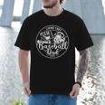Football Living That Baseball Dad Life Game Day Sport Men T-Shirt
