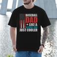 Patriotic Baseball Dad Father's Day American Flag Men T-Shirt Patriotic Baseball Dad Father's Day American Flag Men T-Shirt