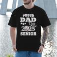 Proud Dad Class Of 2025 Graduation Senior Baseball Dad Men T-Shirt