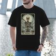 Retro Skeleton Baseball Dad Tarot Card Halloween Sport Lover Men T-Shirt Retro Skeleton Baseball Dad Tarot Card Halloween Sport Lover Men T-Shirt