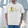 Baseball Dad Of Ballers Raglan Baseball Tee Men T-Shirt