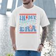In My Baseball Papa Era Groovy Baseball Dad Family Matching Premium Men T-Shirt