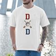 Patriotic Baseball Dad Father's Day Red Blue Star Premium Men T-Shirt Patriotic Baseball Dad Father's Day Red Blue Star Premium Men T-Shirt