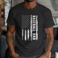 Baseball Dad American Flag Grunge Retro Vintage Father Men T-Shirt Baseball Dad American Flag Grunge Retro Vintage Father Men T-Shirt