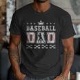 Baseball Dad Father's Day Baseball Father Retro Vintage Men T-Shirt