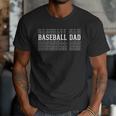 Baseball Dad Layered Text Father Coach Player Men T-Shirt Baseball Dad Layered Text Father Coach Player Men T-Shirt