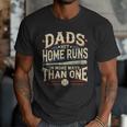 Baseball Dad Men Dads Hit Home Runs In More Ways Than One Men T-Shirt