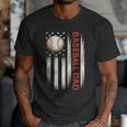 Baseball DAD USA American Flag Fathers Day 4th Of July Men T-Shirt Baseball DAD USA American Flag Fathers Day 4th Of July Men T-Shirt