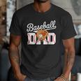 Baseball Dad Vintage Sports Fathers Day Baseball Fan Men T-Shirt
