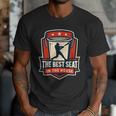 The Best Seat In The House Bucket Dad Baseball Dad Men T-Shirt The Best Seat In The House Bucket Dad Baseball Dad Men T-Shirt
