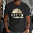 Number One Baseball Dad Fathers Day Baseball Player Dad Papa Men T-Shirt Number One Baseball Dad Fathers Day Baseball Player Dad Papa Men T-Shirt
