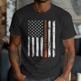 Retro Baseball Dad American Flag Father's Day 4th Of July Men T-Shirt Retro Baseball Dad American Flag Father's Day 4th Of July Men T-Shirt