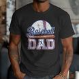 Retro Baseball Dad Game Day Sport Dad Father's Day Men T-Shirt