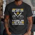 Softball Dad Like a Baseball Dad With Bigger Balls Softball Men T-Shirt