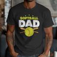 Softball Dad Just Like A Baseball Dad Player Men T-Shirt Softball Dad Just Like A Baseball Dad Player Men T-Shirt