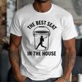 The Best Seat In The House Bucket Dad Baseball Dad Premium Men T-Shirt The Best Seat In The House Bucket Dad Baseball Dad Premium Men T-Shirt