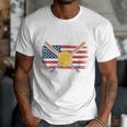 Softball Dad Like A Baseball Dad With Bigger Balls Sport Dad Premium Men T-Shirt