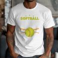 Softball Dad Just Like A Baseball Dad Player Premium Men T-Shirt