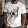 Vintage 1 Baseball Dad Daddy Father's Day From Son Daughter Men T-Shirt