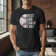 Best Baseball Dad Coach Ever Retro Father Baseball Coach Dad Men T-Shirt Best Baseball Dad Coach Ever Retro Father Baseball Coach Dad Men T-Shirt
