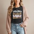 Baseball Mom Leopard Print Loud And Proud With Ball & Bat Women T-Shirt