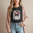 Baseball Mom Messy Bun Hair Player Mom Women T-Shirt Baseball Mom Messy Bun Hair Player Mom Women T-Shirt