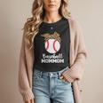 Baseball MomMom Baseball Player Leopard Mom Mom Women T-Shirt