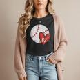 Custom Baseball Mom Number 87 Heart For Mom Mommy Women T-Shirt