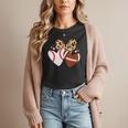 Football Baseball Heart Football Baseball Mom Women T-Shirt Football Baseball Heart Football Baseball Mom Women T-Shirt