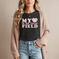 My Heart Is On That Court Baseball Mom Women T-Shirt My Heart Is On That Court Baseball Mom Women T-Shirt