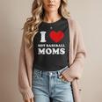 I Love Hot Baseball Moms I Heart Baseball Moms Women T-Shirt