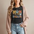 Mom Of The Birthday Baller Groovy Baseball Mom Women T-Shirt Mom Of The Birthday Baller Groovy Baseball Mom Women T-Shirt
