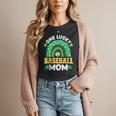 One Lucky Baseball Mom St Patricks Day Rainbow Mother Mama Women T-Shirt