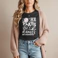 He Plays She Dances Mom Of Both Dancing And Baseball Mom Women T-Shirt