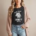 Rub Some Dirt On It Cute Girls Retro Baseball Mom Softball Women T-Shirt