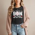 Thats My Son Out There And Not Yours Baseball Mom Women T-Shirt