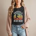 Vintage Baseball Mom Mom Baseball Lover Women T-Shirt