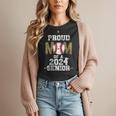 Womens Proud Mom Of a 2024 Senior Class Of 2024 Baseball Mom Women T-Shirt