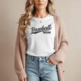 Baseball Mom 1970s Retro Cursive Font Women T-Shirt Baseball Mom 1970s Retro Cursive Font Women T-Shirt