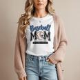 Baseball Mom Blue Varsity Baseball Mama Cute Mother's Day Women T-Shirt