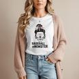 Baseball Momster Messy Bun Skull Mom For Women Halloween Women T-Shirt Baseball Momster Messy Bun Skull Mom For Women Halloween Women T-Shirt