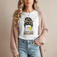 Busy Raising Ballers Tennis Baseball Mom Messy Bun Leopard Women T-Shirt Busy Raising Ballers Tennis Baseball Mom Messy Bun Leopard Women T-Shirt