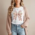 Coquette Bow Baseball Mama Baseball Mom Women Premium Women T-Shirt