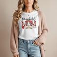 Leopard Baseball Mom Game Day Vibes Mother's Day Women T-Shirt