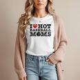 I Love Hot Baseball Moms Heart Sport Fan For Women Men Women T-Shirt